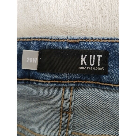 Kut From the Kloth Women’s Naomi High Rise Fab Ab Crop Straight leg 20W Plus - Picture 15 of 16